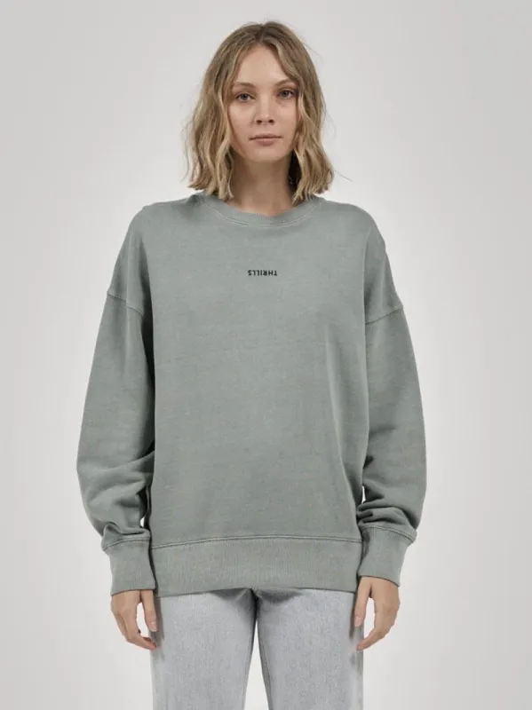 Minimal Thrills Slouch Crew - Seaglass Green sold by Thrills