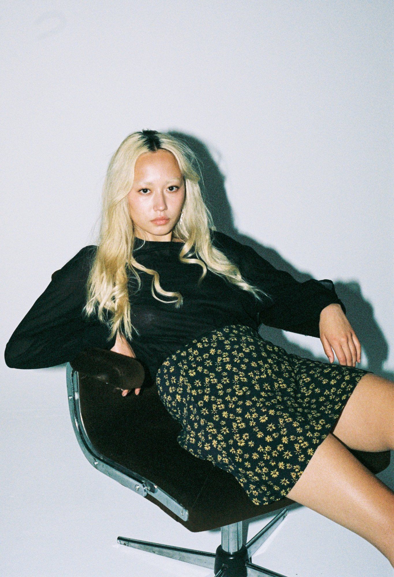 Daisy Mini Bias Skirt - Black sold by Thrills product image thumbnail 4