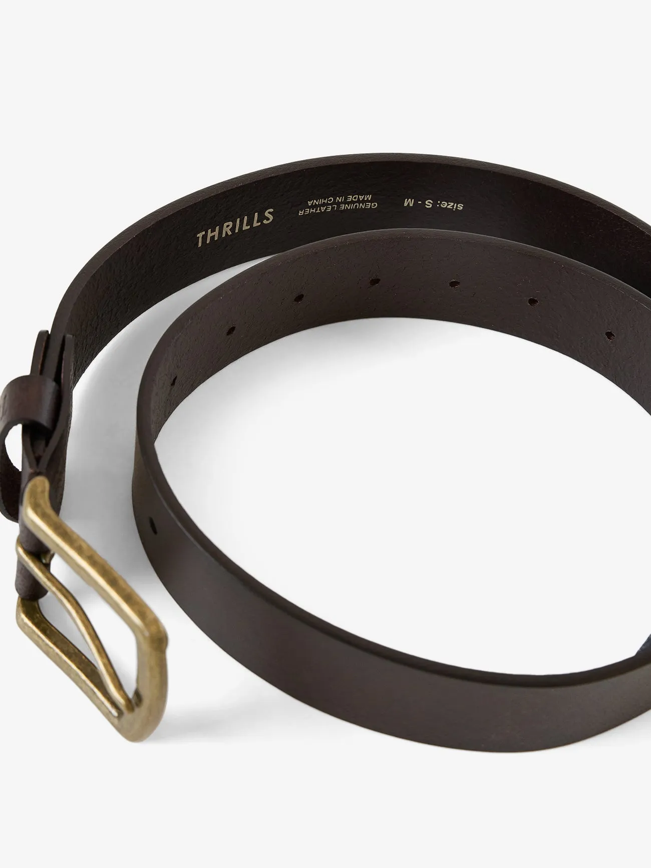 Thrills Leather Belt - Brown sold by Thrills product image thumbnail 3