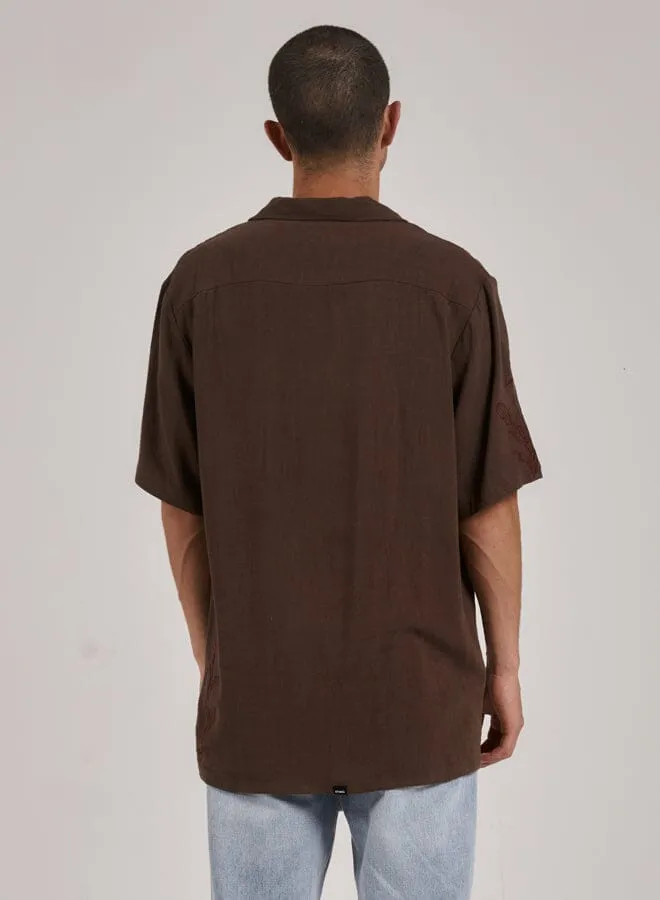 Natural Effects Bowling Shirt - Postal Brown sold by Thrills product image thumbnail 2