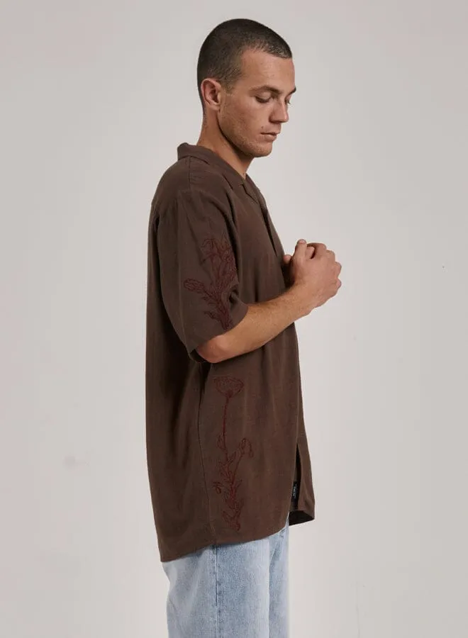 Natural Effects Bowling Shirt - Postal Brown sold by Thrills product image thumbnail 4