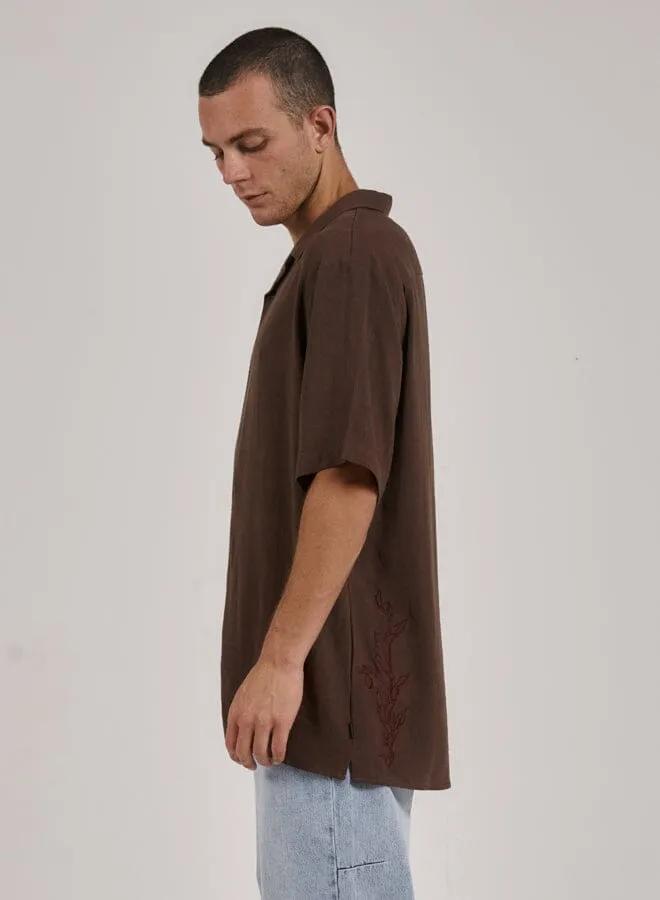 Natural Effects Bowling Shirt - Postal Brown sold by Thrills product image thumbnail 3