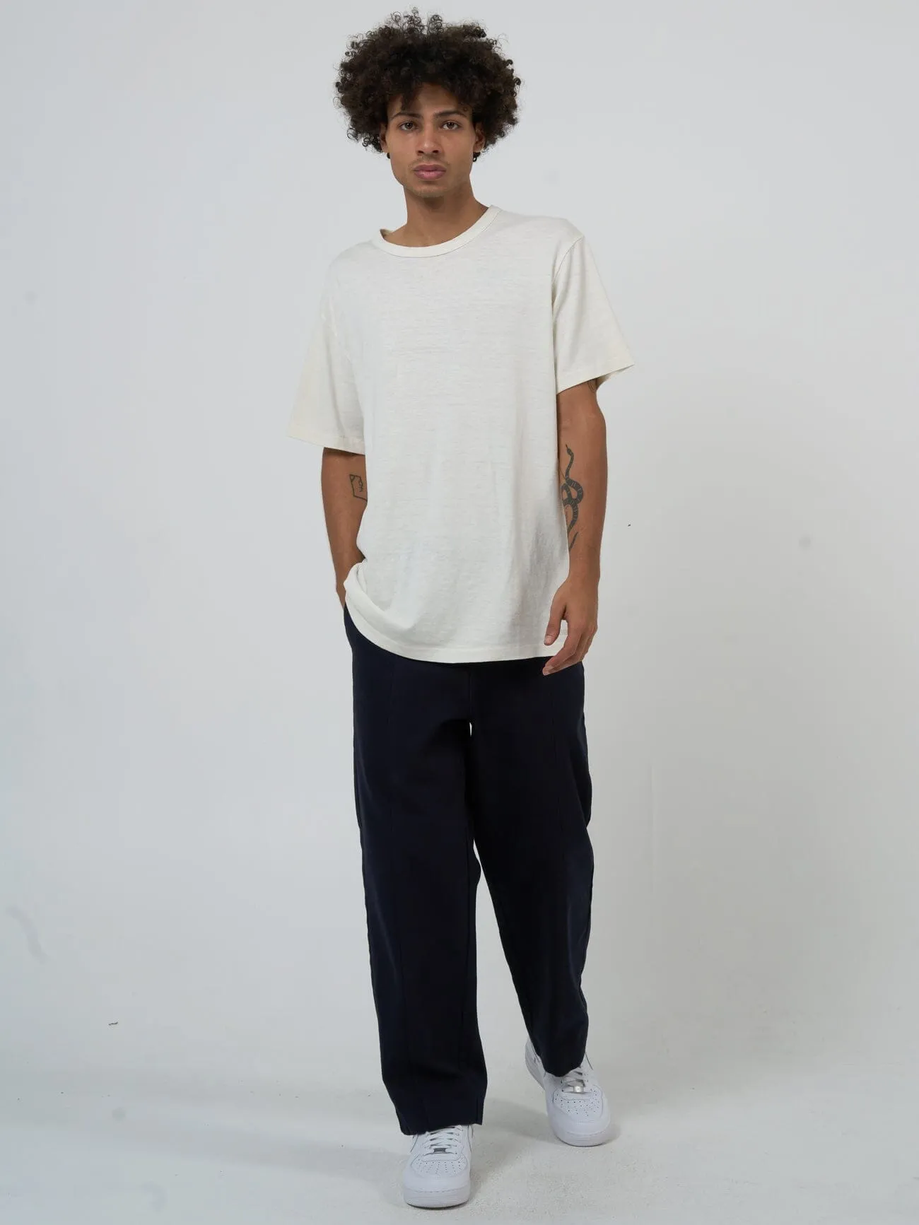 Hemp Thrills Embro Lightweight Merch FIt Tee - Dirty White sold by Thrills product image thumbnail 5