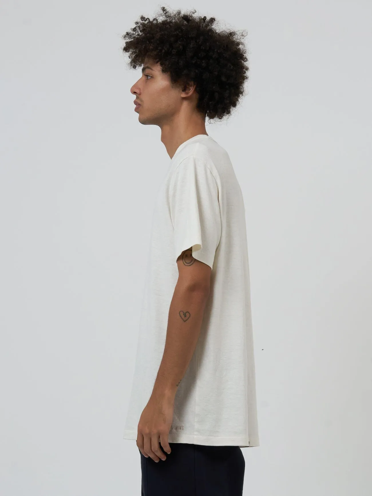 Hemp Thrills Embro Lightweight Merch FIt Tee - Dirty White sold by Thrills product image thumbnail 4