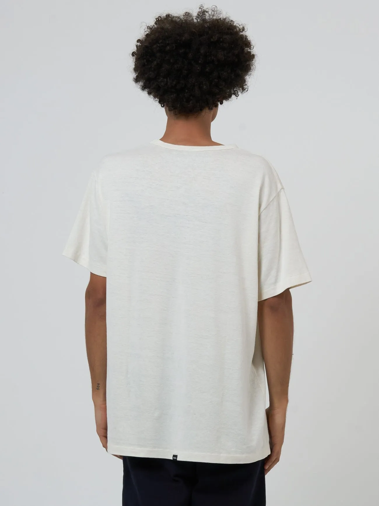 Hemp Thrills Embro Lightweight Merch FIt Tee - Dirty White sold by Thrills product image thumbnail 2