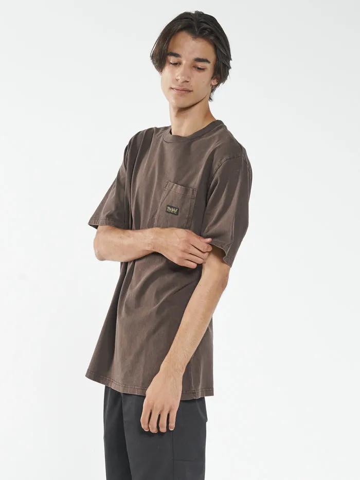 Thrills Union Oversize Fit Pocket Tee - Postal Brown sold by Thrills product image thumbnail 3