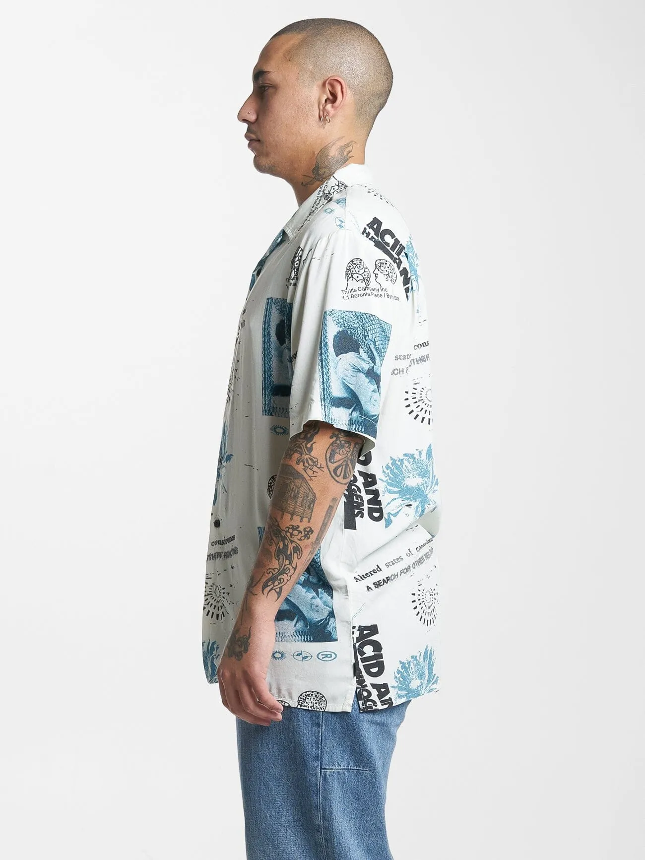 A & H Bowling Shirt - Heritage White sold by Thrills product image thumbnail 3