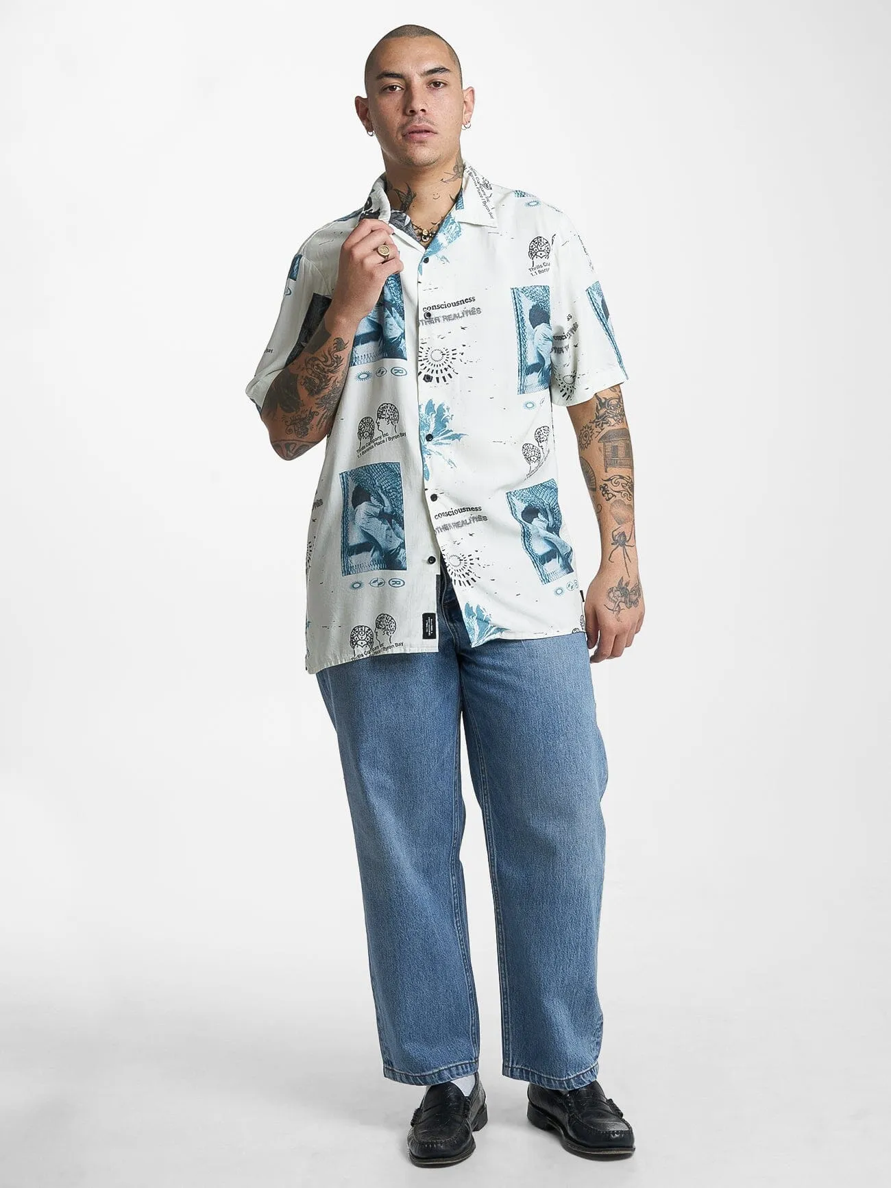A & H Bowling Shirt - Heritage White sold by Thrills product image thumbnail 5