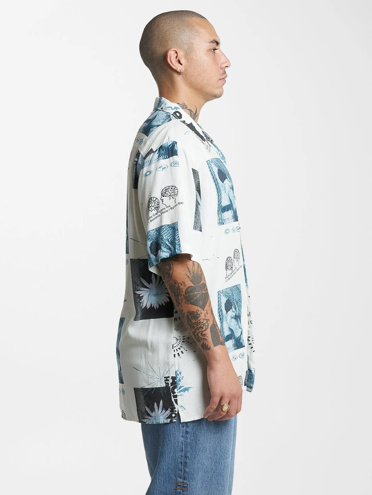 A & H Bowling Shirt - Heritage White sold by Thrills product image thumbnail 4