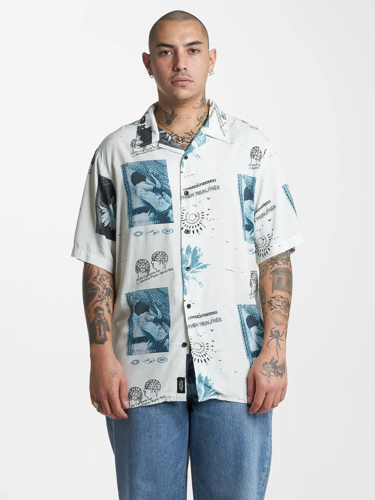 A & H Bowling Shirt - Heritage White sold by Thrills