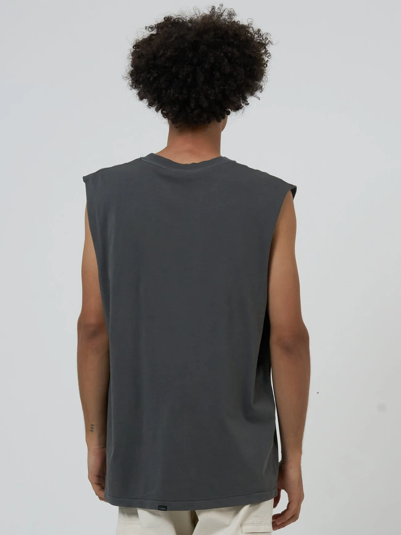 Minimal Thrills Merch Fit Muscle Tee - Merch Black sold by Thrills product image thumbnail 2