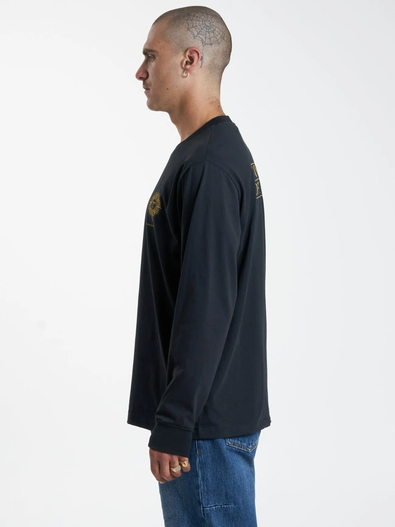 Silence Merch Fit LS Tee - Washed Black sold by Thrills product image thumbnail 3