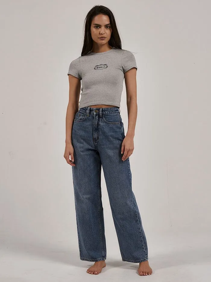 Coat Of Thrills Y2K Tee - Grey Marle sold by Thrills product image thumbnail 4
