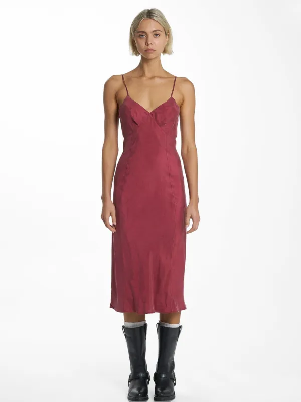 Chelsea Slip Dress - Plum sold by Thrills