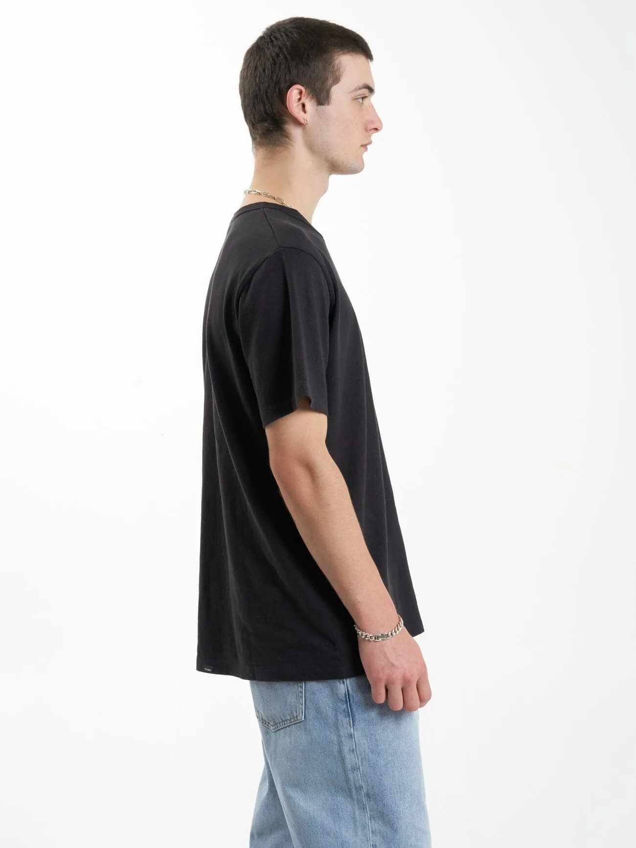 Hemp Thrills Embro Merch Fit Tee - Black sold by Thrills product image thumbnail 4