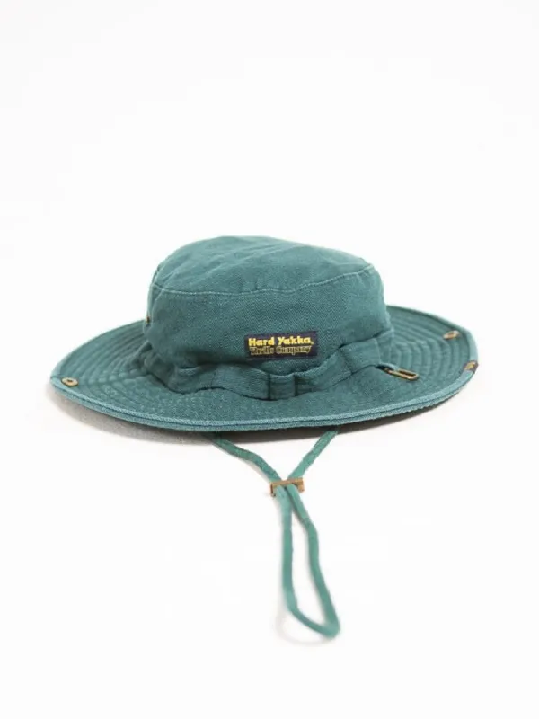 Hard Yakka x Thrills Wide Brim Hat - Yakka Green sold by Thrills