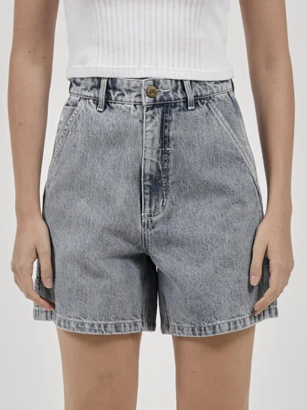 Hard Yakka x Thrills Carpenter Short - Faded Rinse Indigo sold by Thrills