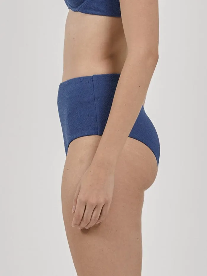 Adira High Waist Bikini Bottom - Botanical Blue sold by Thrills product image thumbnail 3