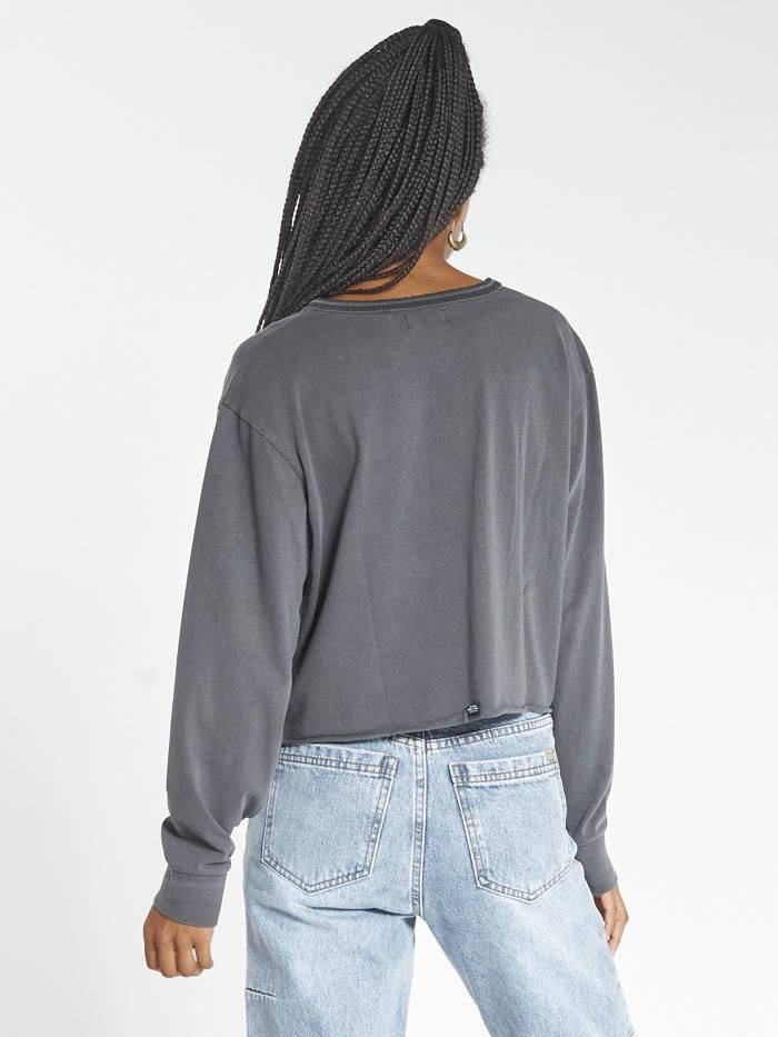 Speed Wreath LS Merch Crop Tee - Merch Black sold by Thrills product image thumbnail 2