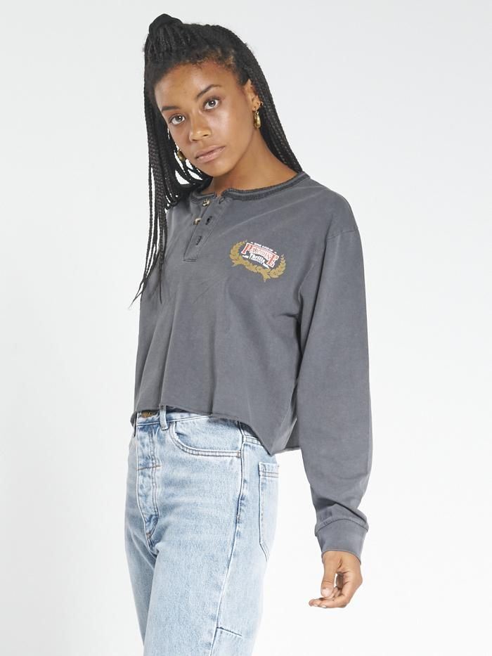 Speed Wreath LS Merch Crop Tee - Merch Black sold by Thrills product image thumbnail 3