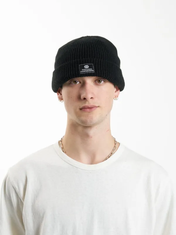 Cortex Wharf Beanie - Black sold by Thrills