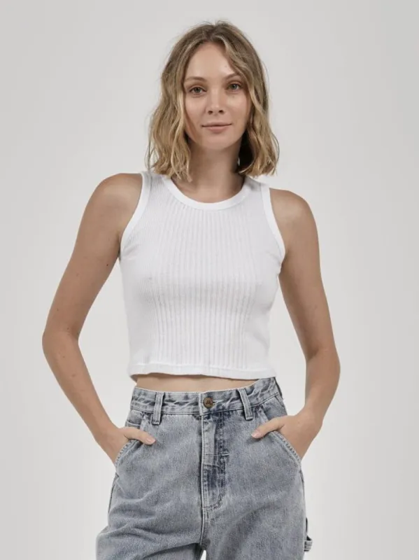 Hard Yakka x Thrills Singlet - White sold by Thrills