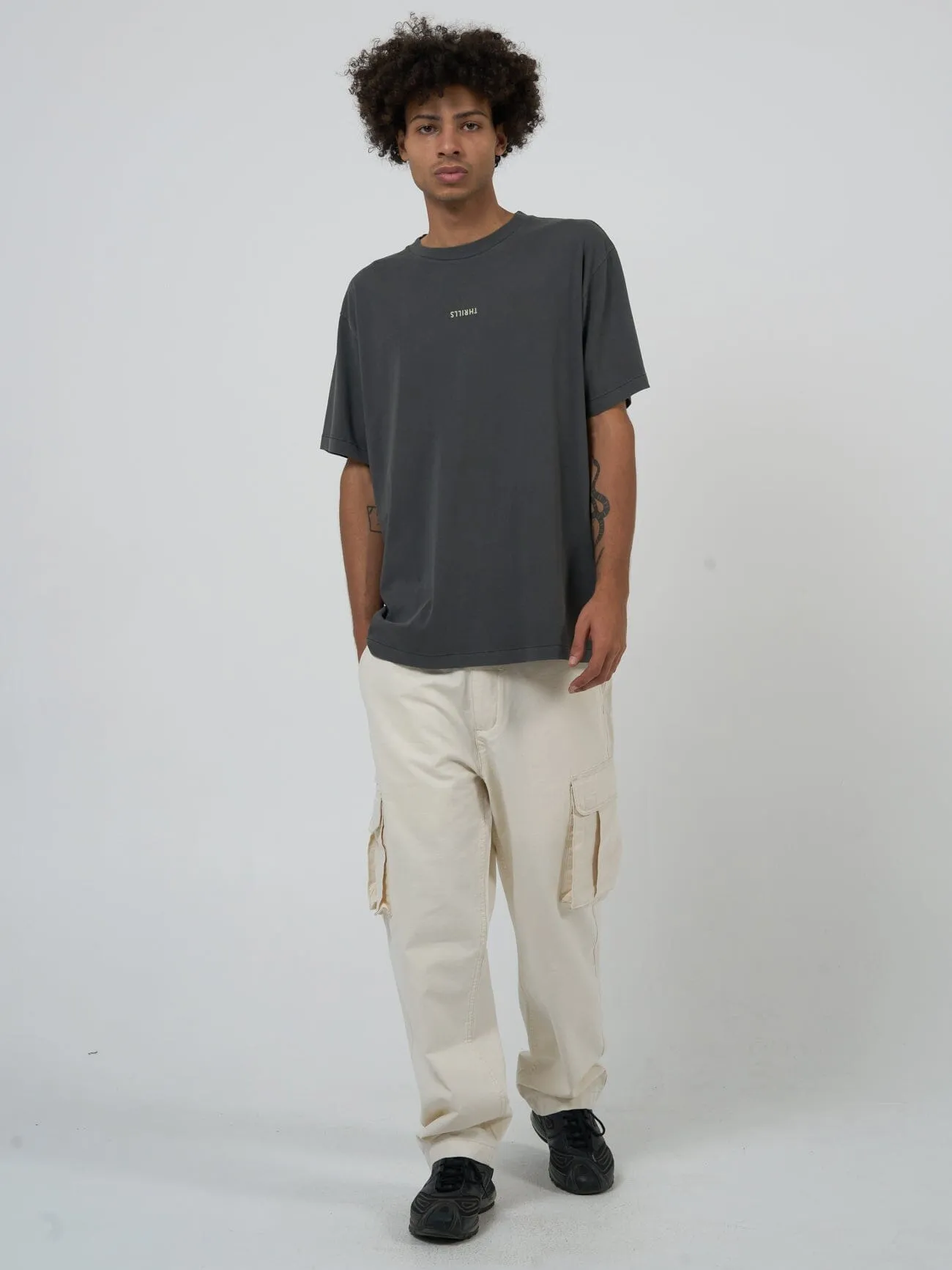 Minimal Thrills Merch Fit Tee - Merch Black sold by Thrills product image thumbnail 5