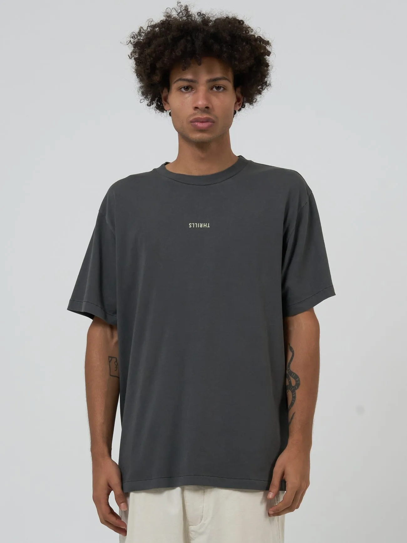 Minimal Thrills Merch Fit Tee - Merch Black sold by Thrills