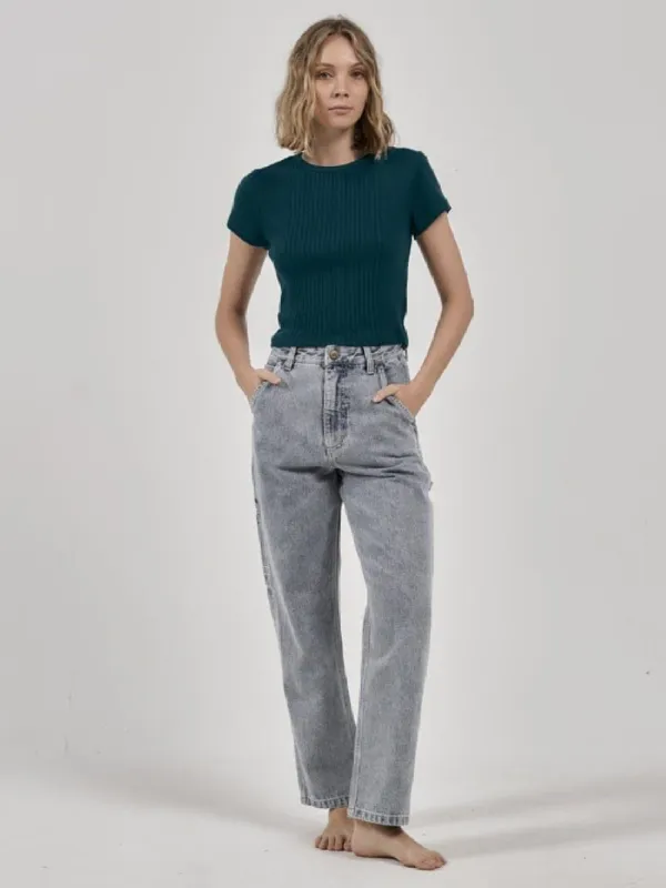 Hard Yakka x Thrills Micro Tee - Yakka Green sold by Thrills