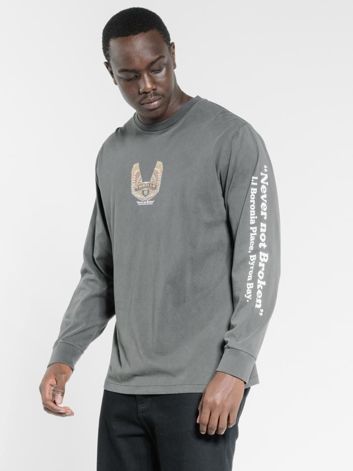 Wings of Steel Merch Fit Long Sleeve Tee - Merch Black sold by Thrills