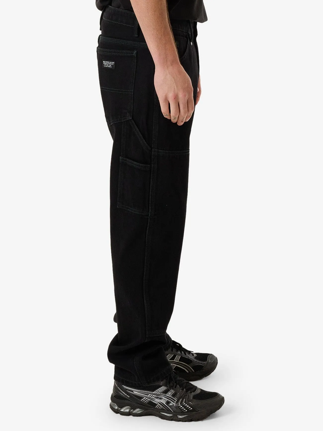 Carpenter Double Knee Pant - Black Rinse sold by Thrills product image thumbnail 4