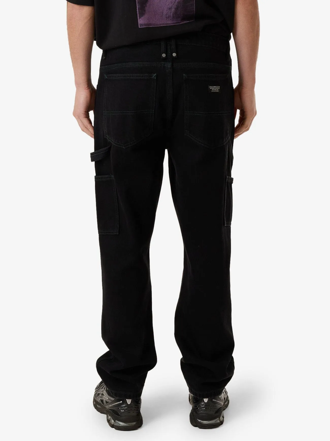 Carpenter Double Knee Pant - Black Rinse sold by Thrills product image thumbnail 2