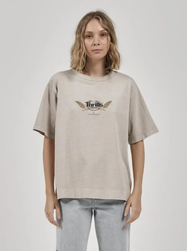 Speed Wings Box Fit Tee - Pavement made by Thrills