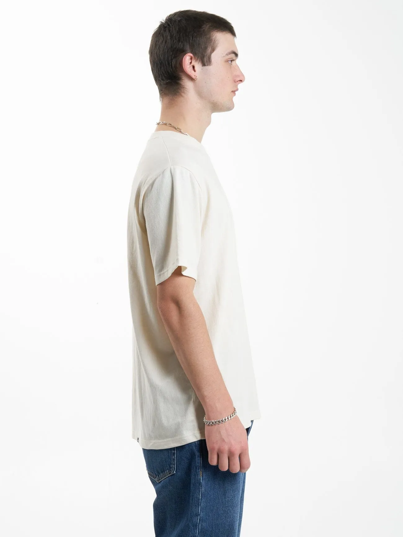 Steadfast Merch Fit Tee - Unbleached sold by Thrills product image thumbnail 4