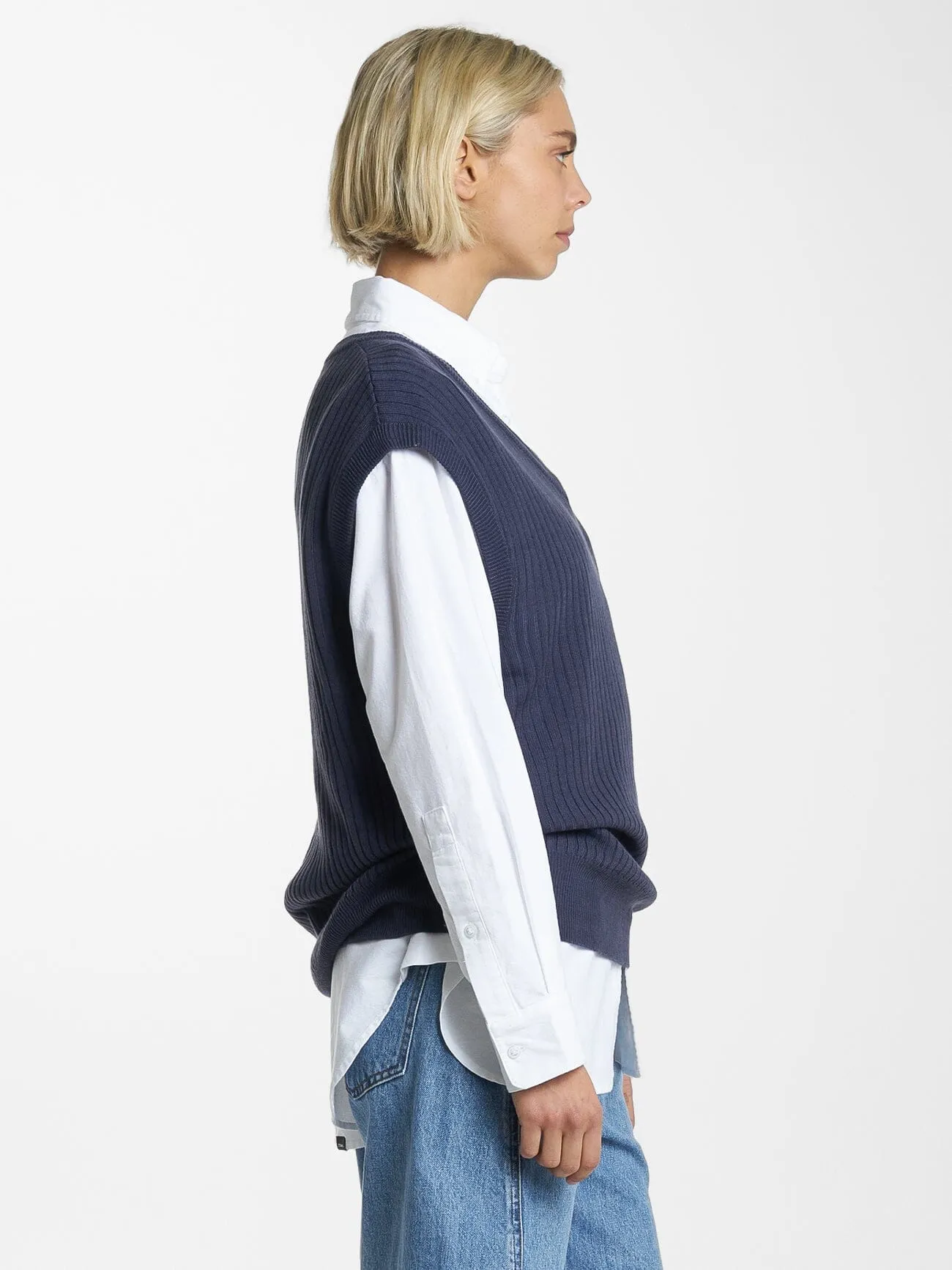 Endless Knit Vest - Station Navy sold by Thrills product image thumbnail 5