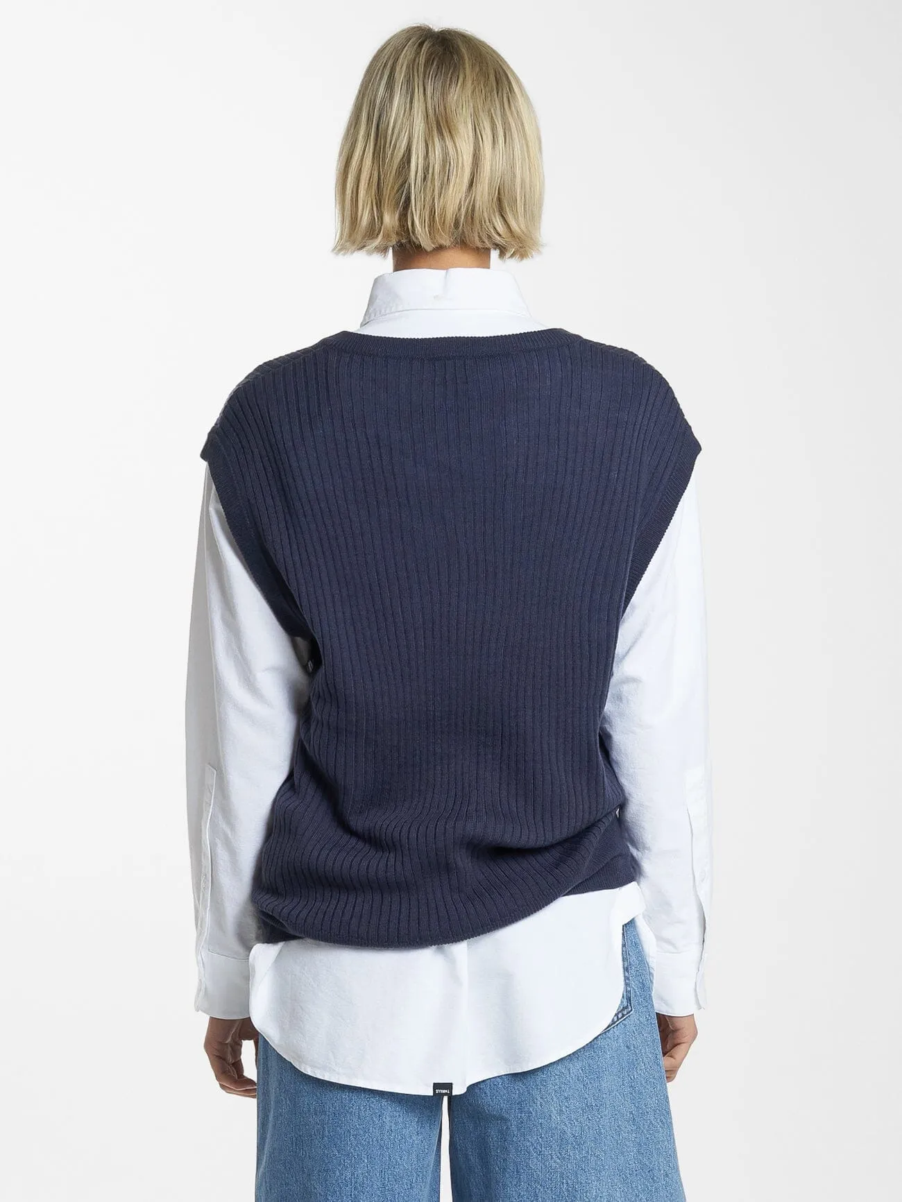 Endless Knit Vest - Station Navy sold by Thrills product image thumbnail 3