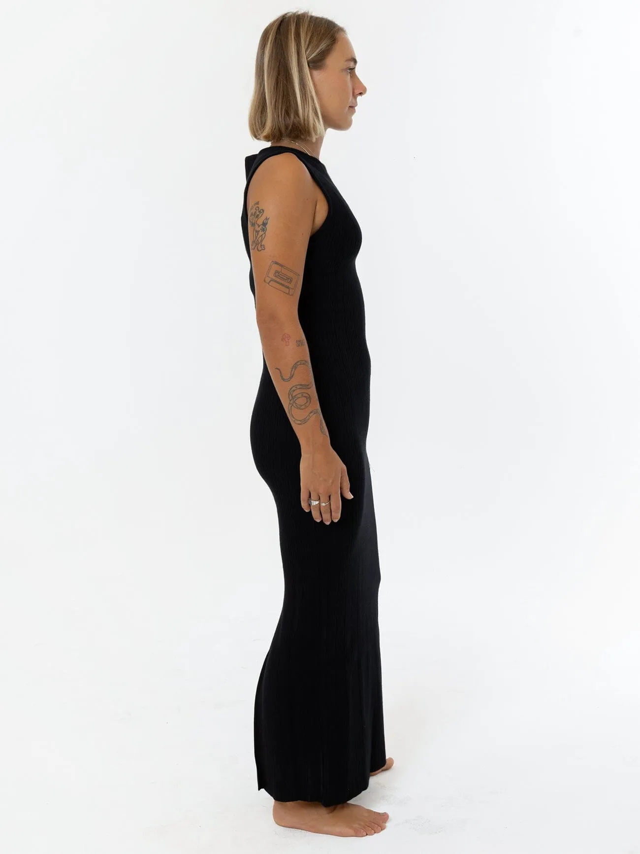 Stella Knit Dress - Black sold by Thrills product image thumbnail 4