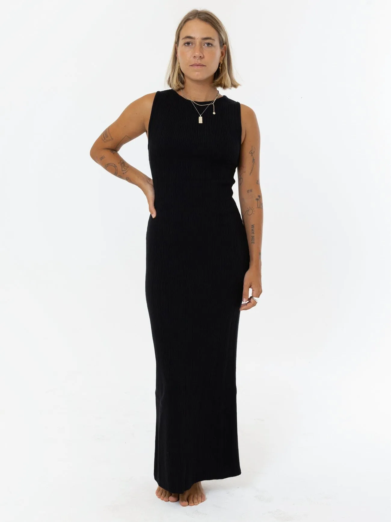 Stella Knit Dress - Black sold by Thrills