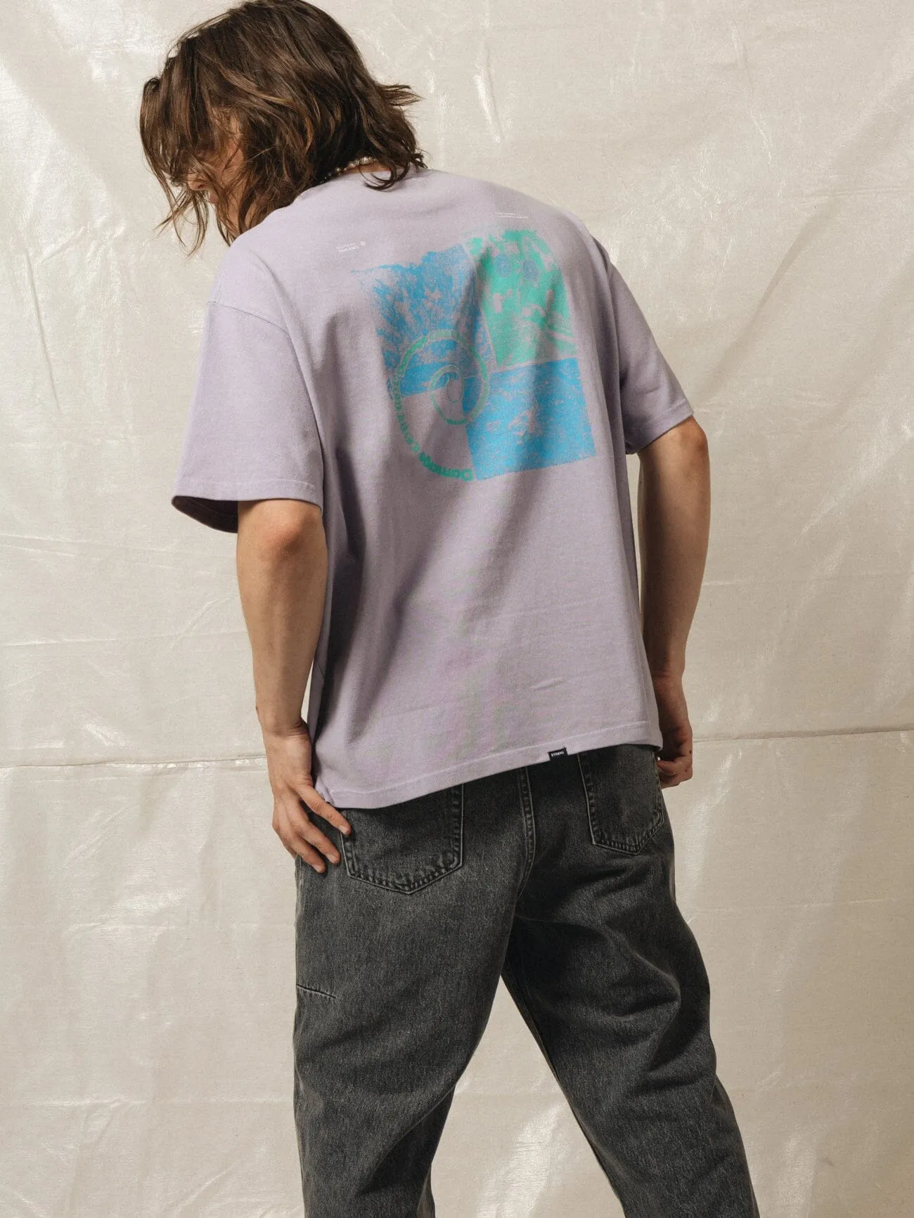New Meetings Oversized Fit Tee - Lavendar sold by Thrills