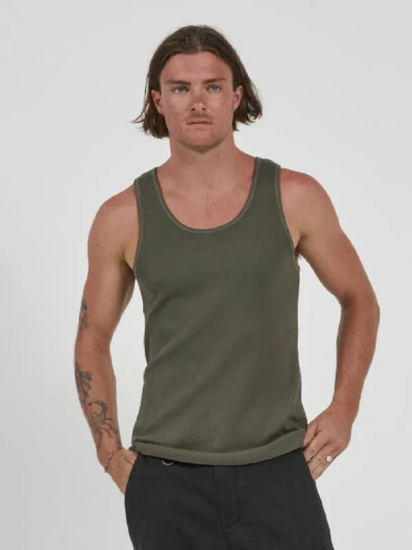 Endless Rib Tank - Military sold by Thrills