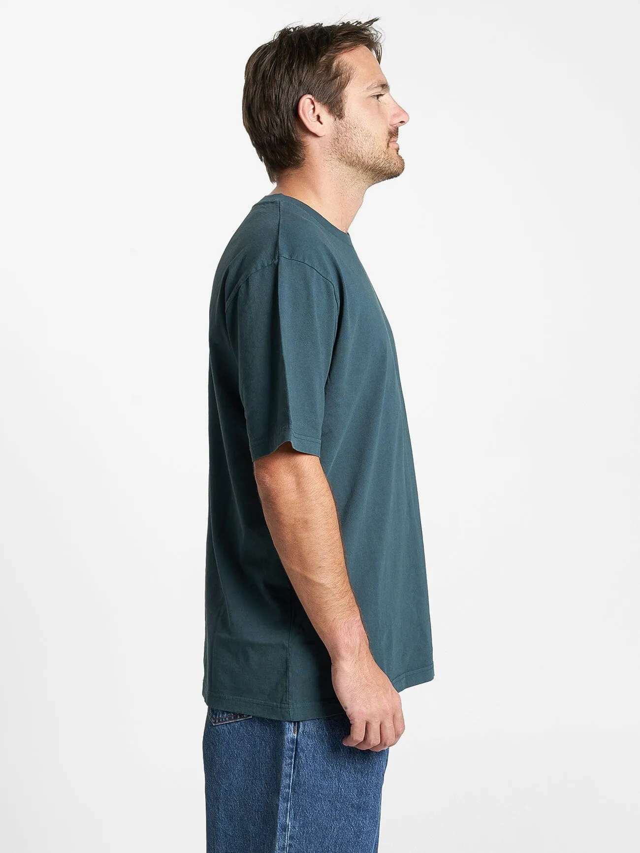 Thrills Military Oversize Fit Tee - Jasper Green sold by Thrills product image thumbnail 3