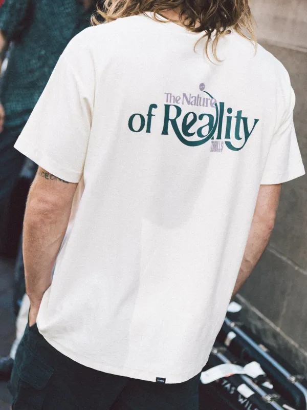 The Nature Of Reality Merch Fit Tee - Heritage White sold by Thrills