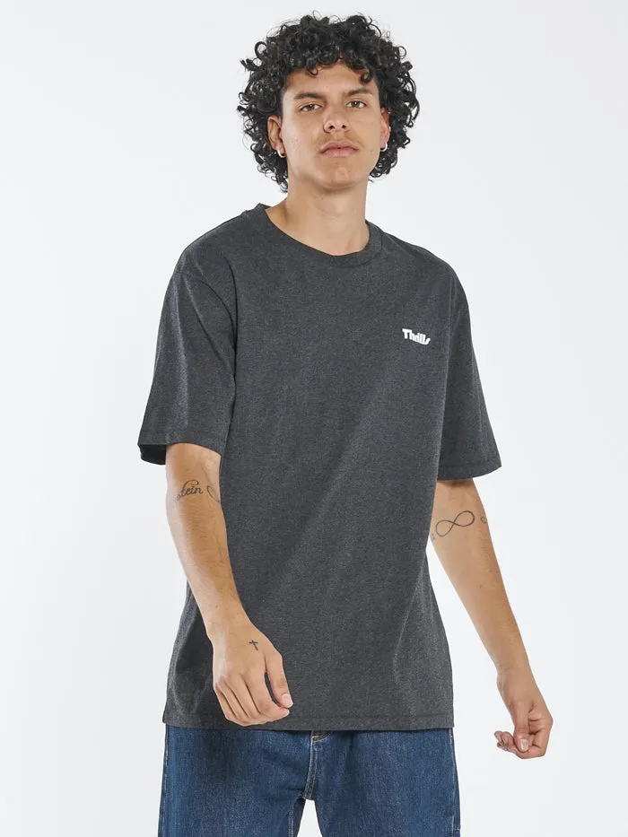 Thrills Limitless Oversize Fit Tee - Black Heather sold by Thrills product image thumbnail 4
