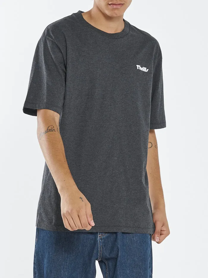 Thrills Limitless Oversize Fit Tee - Black Heather sold by Thrills product image thumbnail 5