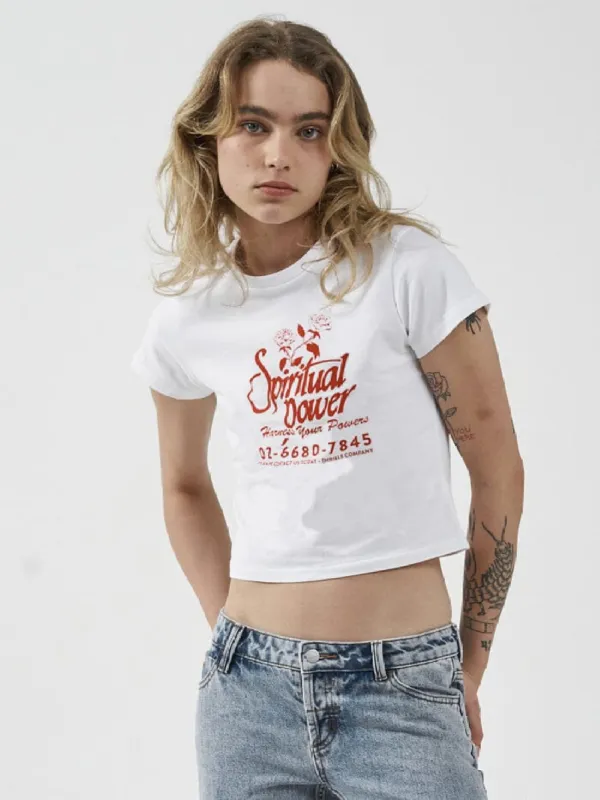 Harness Your Power Mini Tee - White sold by Thrills
