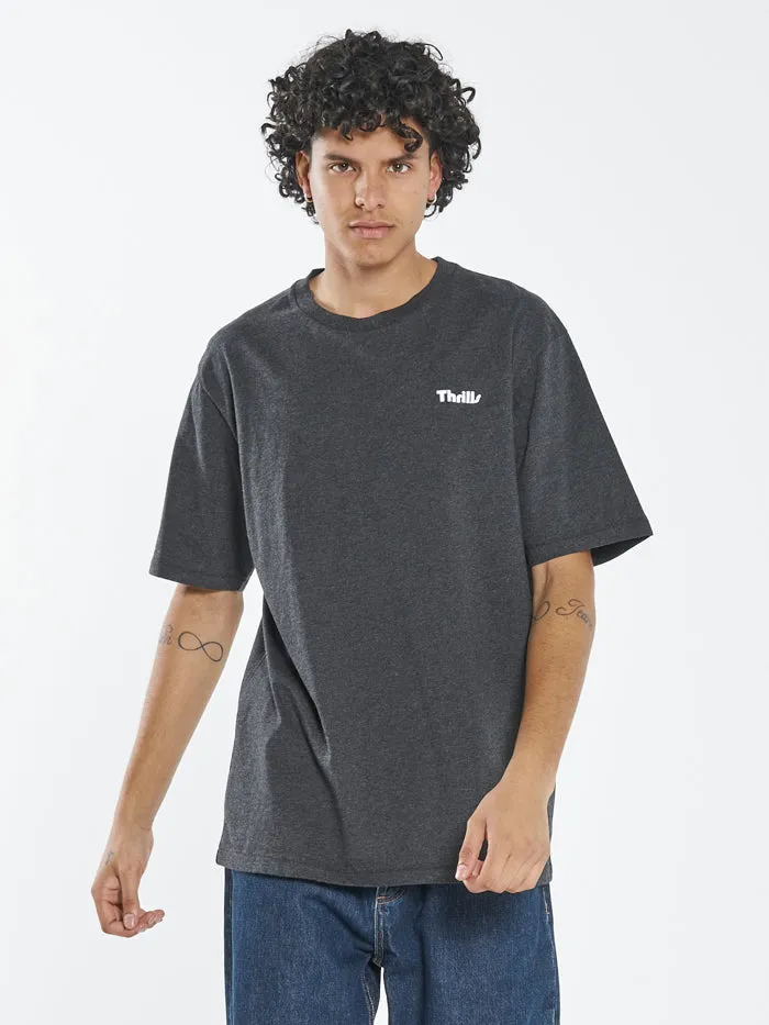 Thrills Limitless Oversize Fit Tee - Black Heather sold by Thrills product image thumbnail 3