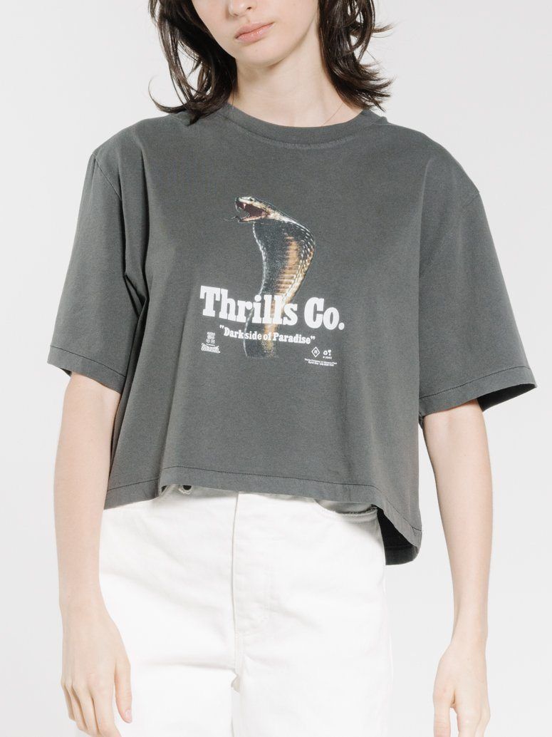 Darkside Merch Fit Crop Tee - Merch Black sold by Thrills