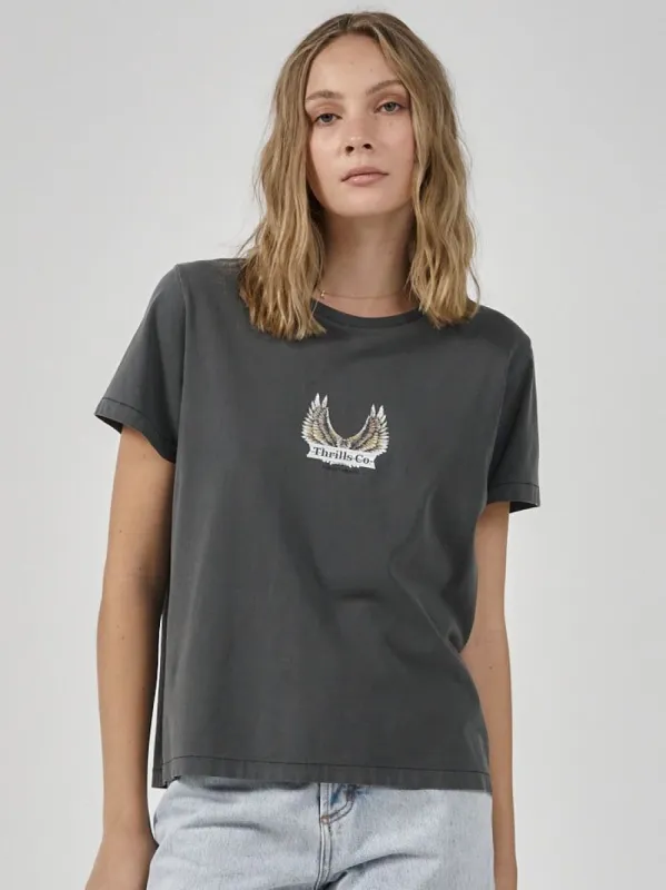 Wind Beneath Relax Fit Tee - Merch Black sold by Thrills