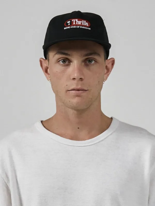 Series Embro 5 Panel Cap - Black sold by Thrills