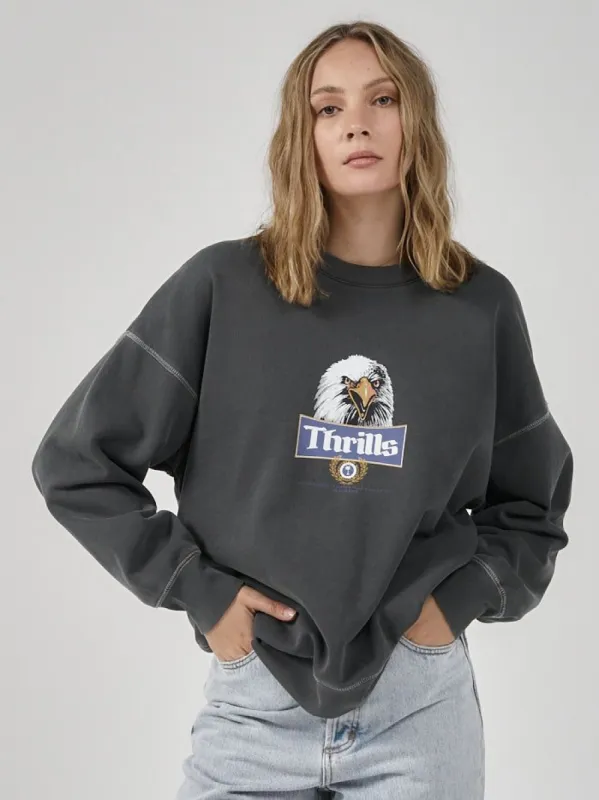 Rise Above Slouch Crew - Merch Black sold by Thrills